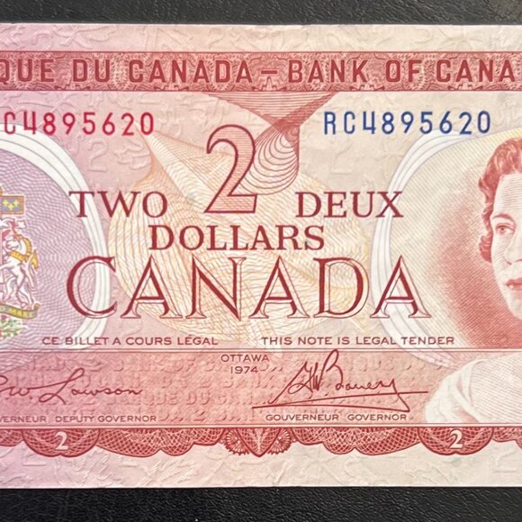 Canada 1973 $1, 1974 $2 & 1979 $5 Bill! 3 Bills in the Set! - Picture 8 of 16